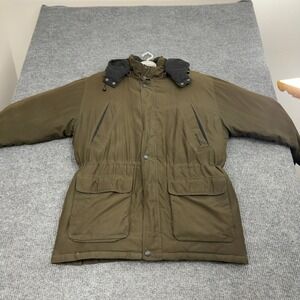 Boston Harbour Jacket Mens Brown‎ Down Feather Fill Hooded Utility Gorpcore